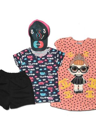 Комплект одежды для девочки лето на 4 годика