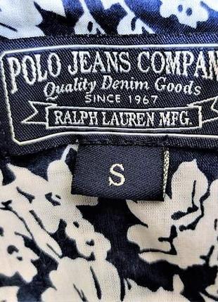 Батистовая рубашка жабо цветочный принт polo ralph lauren /1255/3 фото