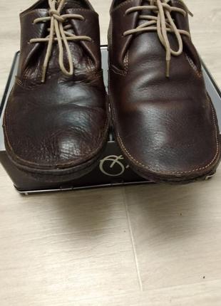 Натур. кожаные туфли на шнуровке3 фото
