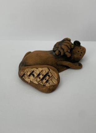 Скульптура керамічна, статуетка з кераміки, фігурка з кераміки "собака"9 фото