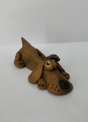 Скульптура керамічна, статуетка з кераміки, фігурка з кераміки "собака"5 фото