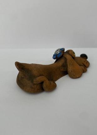 Скульптура керамическая, статуэтка из керамики, фигурка из керамики "собака"7 фото