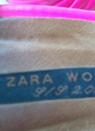 Яркие фирменные босоножки стрипы zara woman р.367 фото
