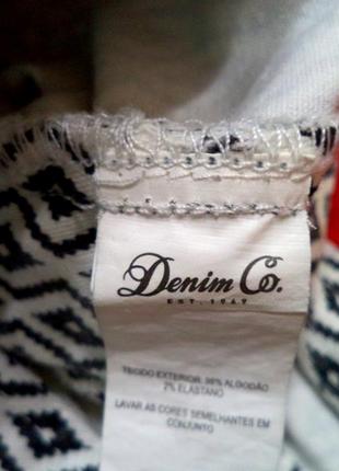 Джинсовый комбинезон с шортами denim co,на стройную  леди.5 фото