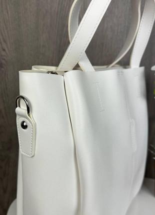 Вместительная большая женская сумка качественная, модная сумочка на плечо4 фото