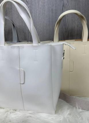 Вместительная большая женская сумка качественная, модная сумочка на плечо3 фото
