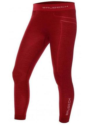 Термобілизна дитяча brubeck active wool pant jr. red розмір eu-128-134
