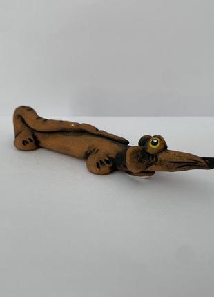 Скульптура керамическая, статуэтка из керамики, фигурка из керамики "собака такса"9 фото