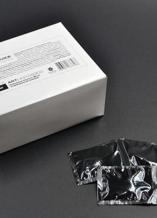 Салфетки влажные "pro service" / в индивидуальной упаковке / черные / 80шт1 фото