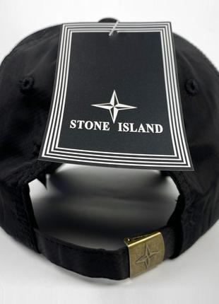 Кепка stone island коллекции nylon metal, размер m, цвет черный5 фото