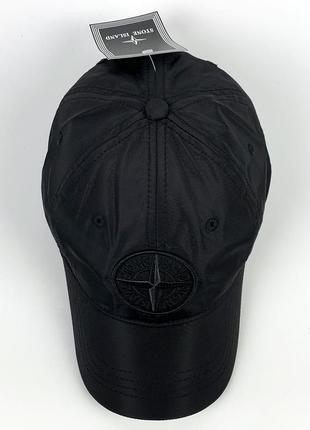 Кепка stone island коллекции nylon metal, размер m, цвет черный2 фото