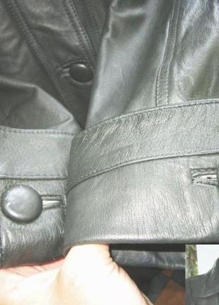 Большая женская кожаная куртка. германия. лот 6384 фото