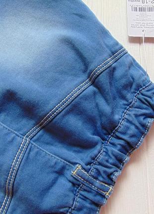 Nutmeg. размеры 9-12 и 12-18 месяцев. новая стрейчевая джинсовая юбка для девочки8 фото