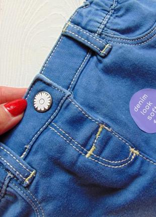 Nutmeg. размеры 9-12 и 12-18 месяцев. новая стрейчевая джинсовая юбка для девочки2 фото