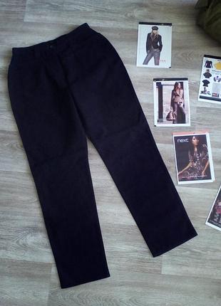 Актуальные бархатные брюки с картанами, высокая посадка 12