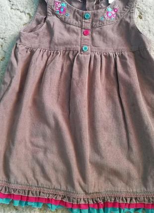 Сарафан вельветовий на 2-3 рочки