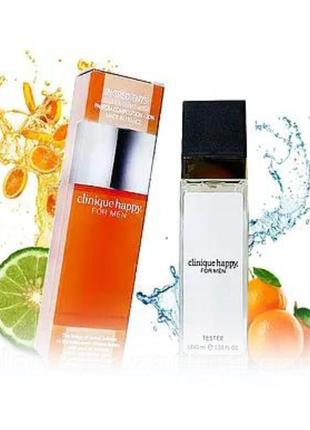 Clinique happy for men (клиник хеппі фор мен) 40 мл — чоловічі парфуми (парфумована вода) тестер