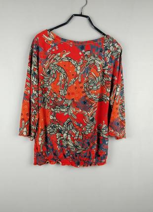 Яскрава красива блуза насичених кольорів2 фото