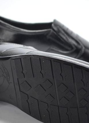 Мужские классические кожаные туфли черные ava 383 фото