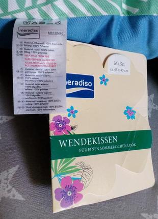 Подушка meradiso німеччина lidl, 45х45 см, в наявності 2 шт.5 фото