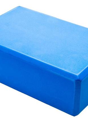 Блок для йоги, розтяжки bt-sg-0002 (синій)