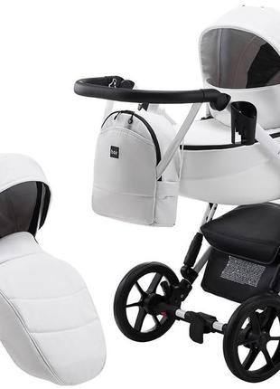 Коляска 2 в 1 bair next white eco 65 белый
