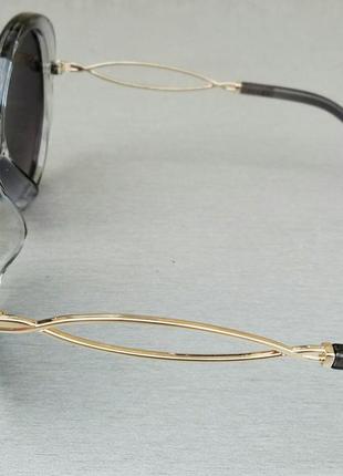 Chloe очки женские солнцезащитные круглые в серой прозрачной оправе4 фото