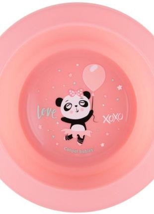 Набор детской посуды canpol babies exotic animals розовый 2шт. (56/523_pin)2 фото