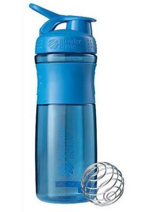 Шейкер спортивний blenderbottle sportmixer 820ml cyan original (sm 28oz cyan)