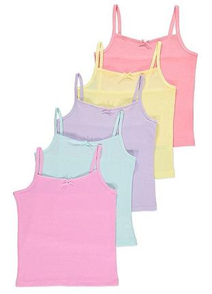 Комплект маек на бретельках для девочек george