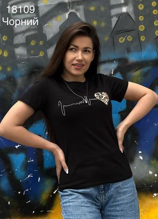 Женская чёрная футболка, с,м,л размеры