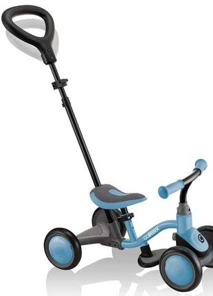 Триколісний велосипед-трансформер globber learning bike 3 в 1 deluxe ash blue3 фото