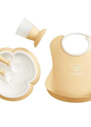 Набор для кормления babybjorn powder yellow