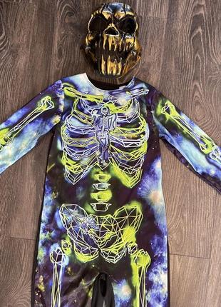 Карнавальный костюм скелет 7 8 лет на хеловин4 фото