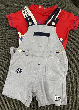 Комбинезон и футболка chicco ( размер 74)