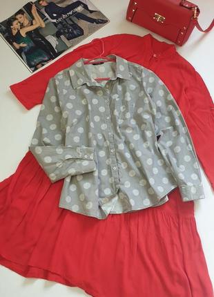 Сорочка в горох р.xl