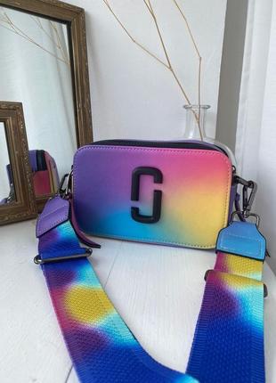 Женская стильная разноцветная сумка marc jacobs тренд сезона