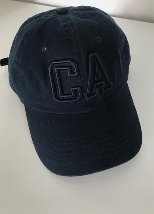 Синяя кепка, бейсболка "ca" topshop