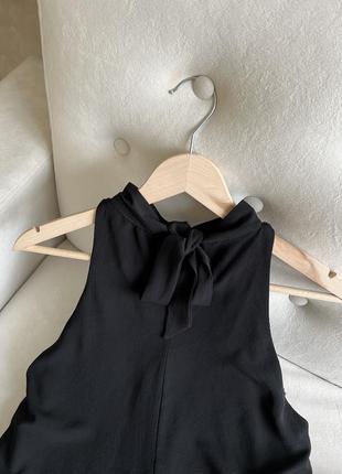 Черный шифоновый топ-блузка с блестками mango7 фото