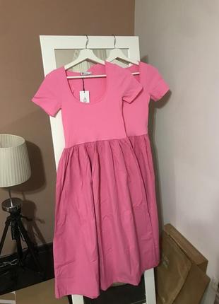 Сукня плаття платье стради stradivarius розовое для дружок1 фото