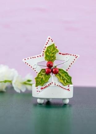 Новий фірмовий новорічний підсвічник свічник joy english home нг