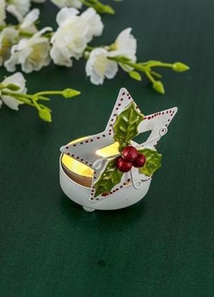 Новый фирменный новогодний подсвечник подсвечник joy english home нг2 фото