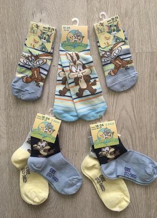 Летние носки для малышей disney р.23/24
