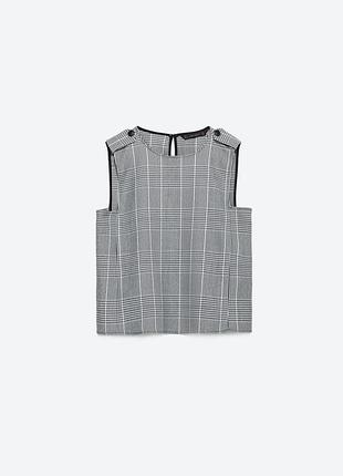 Zara топ в клітинку