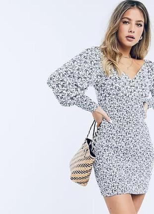 Платье резинка asos натуральная вискоза