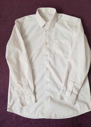 Школьная рубашка белая, на 10-11, 11-12, 12-13, 13-14, 14-15, 15-16 лет2 фото