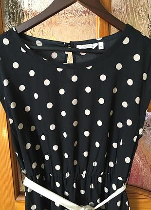 Легкое платье в горошек new look