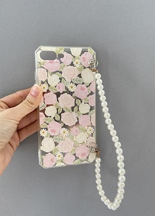 Чохол з жемчужинами на iphone 7 plus 8 plus