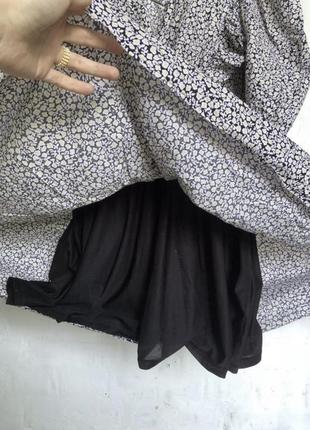 Сукня натуральна бавовняна принт оборки пишна спіжниця бохо6 фото