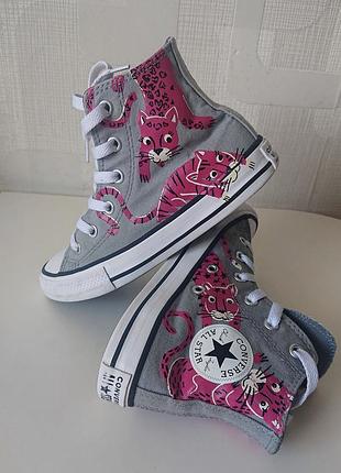 Оригинальные детские кеды хайтопы converse из сша